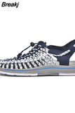 Men Sandal 2023 New Summer Weave Breathable Sandals Fashion Soft Flat Outdoor Beach Vacation Light Casual