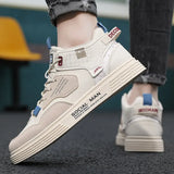 New Men Shoes Male Sneakers Mixed Color Flat Shoes Designer Fashion Outdoor Trendy High Top Shoes Men Vulcanized