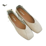 Soft Leather Small Leather Shoes Spring Classic Lightweight Flat Shoes Female Harajuku Students All-match Beanie