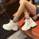 Size 33-39 Women Sneakers 2023 Fashion Platform High Heels Shoes For Woman Spring Casual Daily Lady Street