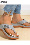 Women Sandals 2023 New Summer Sandals Shoes For Women Flip Flops Outdoor Low Heels Slippers Beach Footwear Summer Zapatos