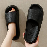 Women Soft Sole House Slippers 2024 Summer Beach Thick Platform Slipper Sandals Women Korean Eva Slippers Couple Home Flip