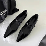 Breakj Spring And Summer New Slopes And Summer Tips Mary Jane Women's Shoes Sandal Temperament With Shallow Women's Single