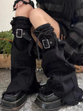 Breakj Leg Set Thin Drawstring Pile Socks Crucifix Design Boots Horn Socks Tide