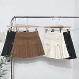 The Real Shot Of The Hairy Skirt Women's Autumn And Winter High-Waist A Word Small Incense Style Skirt Small Skirt
