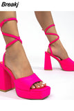 High Heels Women Sandals 2023 Spring Summer Brand New Dropship Walking Comfy Fashion Office Lady Women Shoes