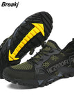 Men Hiking Shoes Spring Autumn Outdoor Hiking Shoes Non-slip Breathable Tactical Combat Military Boots Desert Training