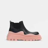 Women Chunky Heel Ankle Boots Woman Shoes Autumn Brand Designer Chelsea Boots Female Platform Boots Lasdies Fashion Combat
