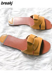 Summer Women Slippers Flat Slip On Slides Outdoor Narrow Brand Flip Flops Women Causal Shoes Platform Sandals Beach
