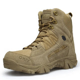 Military Ankle Boots Men Outdoor Genuine Leather Tactical Combat Man Boots Army Hunting Work Boots For Men Shoes Casual