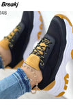 New Women Sneakers Fashion Platform Lace Up Casual Sports Shoes Comfortable Running Ladies Vulcanized Shoes Female