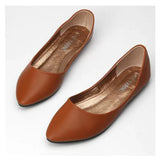 Leather Flat Shoes Woman Hand-sewn LeatherLoafers Cowhide SpringCandy colorCasualShoes Women Flats Women