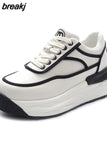 Designer Shoes for Women 2023 Authentic Leather Casual Sneakers Girls Elegant Platform Sports Shoes Flats Tennis