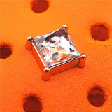 1pcs Metal Rivets PVC Shoe Charms Decorations Red Blue Rhinestone Gemstone Designer Shoes Buckle Accessories Croc
