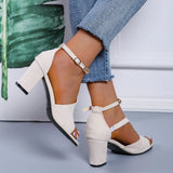 Women's Summer Sexy High Heels Black Sandals Hollow Thick Shoes Fashion Platform Sandals Open Toe Shoes Sandal Platform