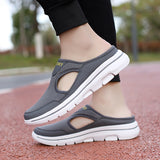 For Women Mesh Breathable Comfortable Flat Shoes Outdoor Lightweight Slip On Couple Shoes Walking Sport Sandals
