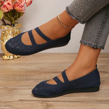 Mesh Women's Ballet Flat Shoes Comfortable Breathable Knitted Casual Shoes Women Plus Size Soft Sole Loafers Woman