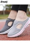 For Women Mesh Breathable Comfortable Flat Shoes Outdoor Lightweight Slip On Couple Shoes Walking Sport Sandals
