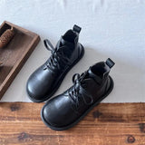 Leather Women Boots Mori Girl Literary Retro Lace-up Ankle Boots Original Handmade Soft Sole Comfort Flat Short