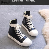 High-Top Canvas Shoes Platform Canvas Shoes Plus Velvet Women Shoes Flat Shoes Side