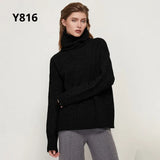Autumn Winter Women Knitted Turtleneck Wool Sweaters 2021 Casual Basic Pullover Jumper Batwing Long Sleeve Loose