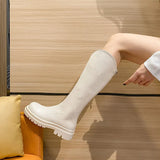 Legs Mm But Knee Boots Women's 2023 New Thick Soles Show Thin Legs Long And Tall Knight