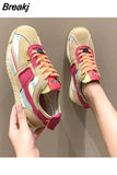 Women's Sneakers Lightweight Leisure Women Shoes Heighten Multi-color Luxury Shoes Comfort Fashion Platform