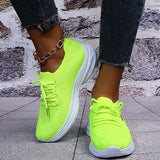 Women Shoes Casual Platform Sneakers Breathable Non-slip Lacing Shoes Vulcanized Shoes Plus size