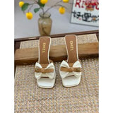 Breakj Slippers Women Wear A Word To Drag 2024 New Square Fashion Fairy Wind And Cold