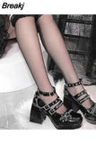 High Heeled Women Pumps 2023 New Fashion Niche Design Sense Mary Jean Shoes French Style Buckle Strap Pumps Spring