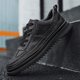 Men Shoes lace up Fashion genuine Leather Board Shoe Comfortable Casual Shoes men Outdoor Male Sneakers Tenis