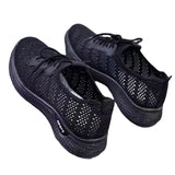 Women Shoes 2023 Mesh Breathable Flat Shoes Women Platform Wedge Sneakers Women Hollow Out Casual Shoes Zapatillas De