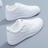 Vulcanized shoes sneakers women shoes solid color ladies flat shoes 2022 mesh women's sports comfortable breathable white