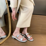 Breakj Slippers French Bow Sandals Seaside Sandal Shoes Beach Shoes Spring And Summer White