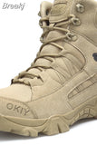 Fashion Men's Military Boots Outdoor Leather Tactical Combat Men's Boots Work Boots Men's Short Boots ankle
