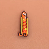 Sale 1pcs Original Shoe Charms Cartoon Ice cream and Burger Garden Shoe Buckle Accessories Decorations Fit Croc JIBZ