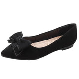 Work Black Work Shoes Pointed Single Shoes 2023 Spring Fairy Style Soft-Soled Flat