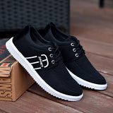 Casual Canvas Shoes for Men Lightweight Sports Breathable Shoes Men's Classic Vulcanized Shoes Fashion Lace Up Footwear