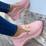 Summer Canvas Women Sneakers Chunky Solid Platform Shoes Thick Bottom Zipper Women's Vulcanized Shoes Ladies