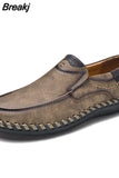 Men Leather Casual Shoes Luxury Soft Walking Sneakers Comfortable Fashion Loafers Zapatos De Hombre Driving Shoes