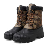 Top Winter Camouflage Boots Warm Thick Plush Outdoor Walking Shoes Men Waterproof Snow Boots Men Cotton Shoes Men Lace