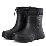 Men's Boots Windproof Outdoor Work Boots Cotton Rain Boots Men Snow Boots Waterproof Winter Rubber Boots Warm Light Ankle
