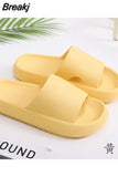 Thick Platform Bathroom Home Slippers Cloud Slippers Women Soft Sole EVA Indoor Slides Sandals Summer Non-slip Flip
