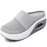 Women Slipper Walking Shoes Air Cushion Slip-On Orthopedic Diabetic Ladies Platform Mules Mesh Lightweight Slipper Wedge