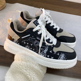 2023 Winter New All-match Korean Version Thick-soled White Shoes Lovers Student Casual Sneakers Zapatillas