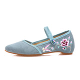Breakj Shoes Single Shoes Fashion Tendon Embroidered Cloth Shoes Women's Single Shoes Spring And Summer Cloisonne Shallow Cloth