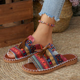 Breakj Flat-Bottomed Slippers Women's 2025 Summer New Wear Thai Thai Sand Beach Cool Slippers Women's