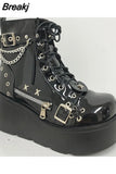 Women Ankle Boot Gothic Style Cool Women Triple Bottom Boot 2023 Brand New Street Women Platform Sandals Shoes Big Size