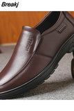 Shoes Genuine Leather Casual Shoes For Men Flat Platform Walking Shoes Outdoor Footwear Loafers Breathable