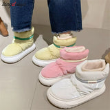 Women's Snow Boots 2023 Warm Down Female Winter Shoes Mixed Color Outdoor Ankle Boots for Women Plush Design Casual